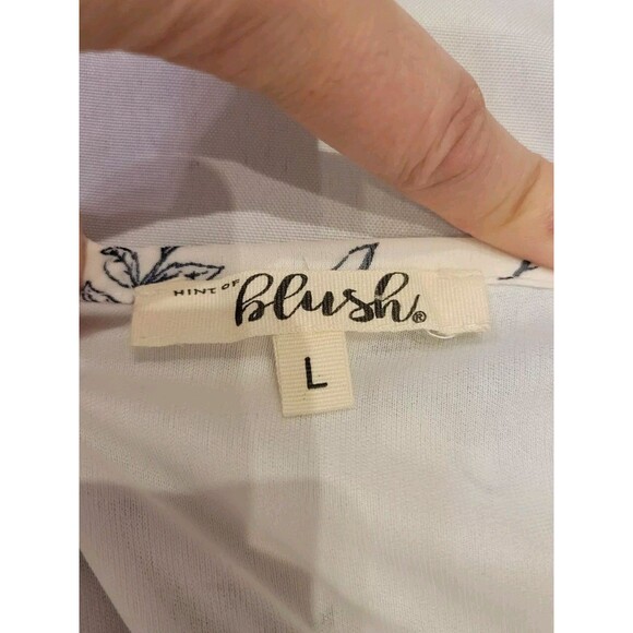 Cottagecore Floral Chiffon Dress Womens Large Off Shoulder Puff Sleeve Ruffles - Picture 10 of 11